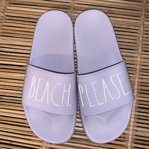 Rae Dunn BEACH PLEASE Sandals